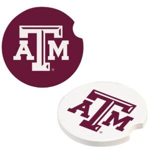 Texas A&M Car Coaster Set, 2pc